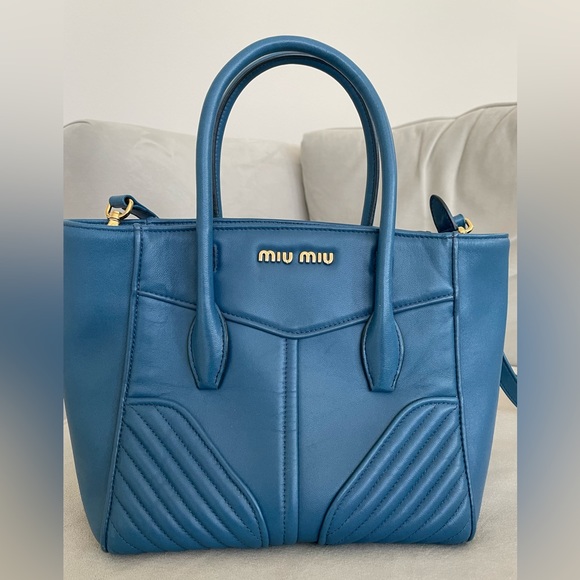 MIU MIU BIKER SATCHEL hand bag/ crossbody bag - Picture 1 of 8